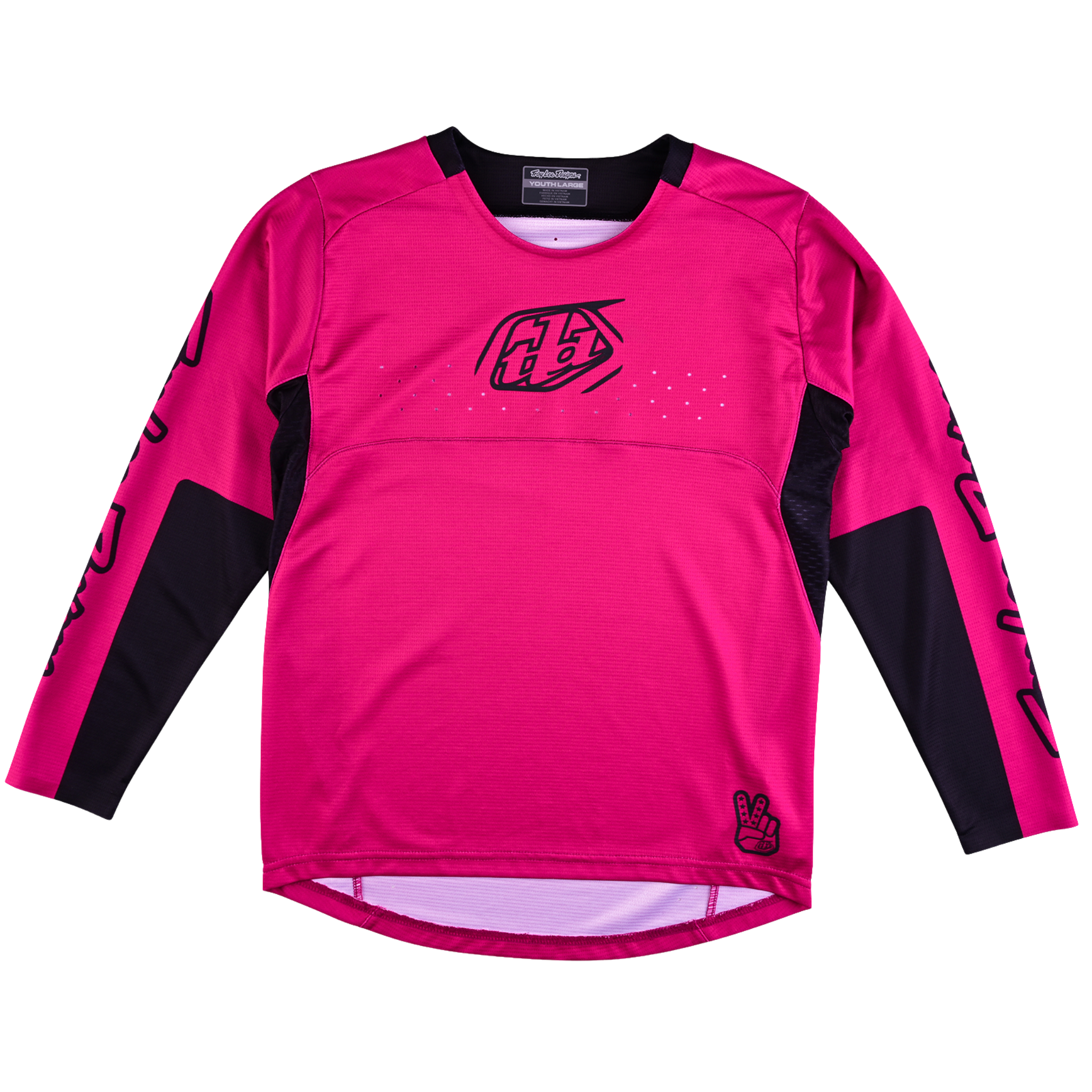 Troy Lee Designs Youth Sprint Jersey for Whistler Bike Park downhill mountain biking in Icon Berry
