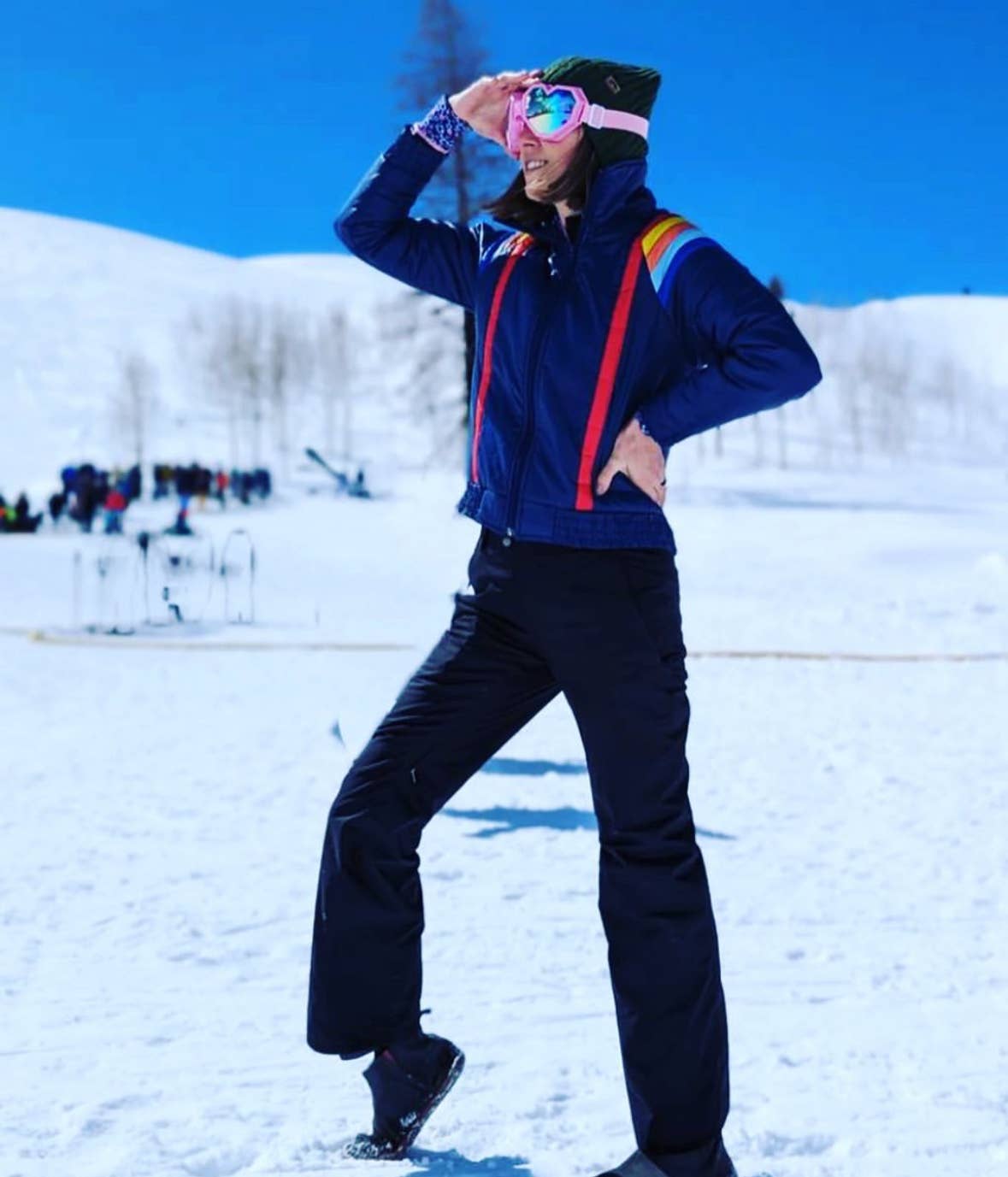 Heart Shaped Ski Goggles – Fun, UV-Protected & Reflective Eyewear