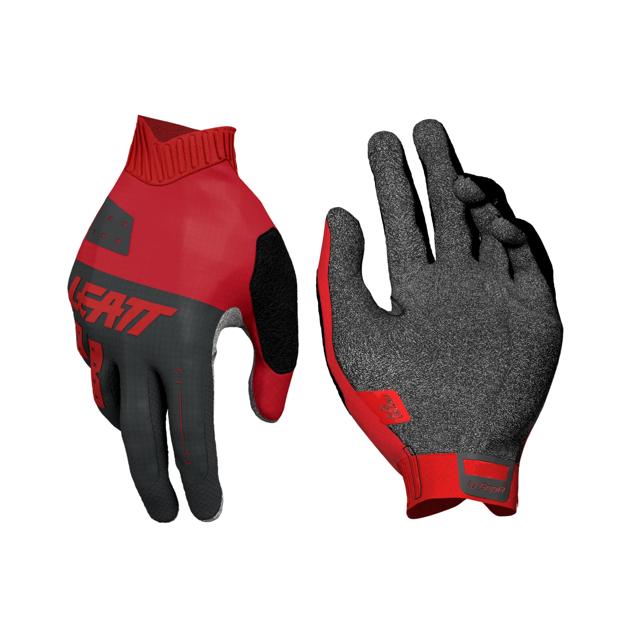 Leatt MTB 1.0 GripR Junior Gloves Red for Whistler Bike Park mountain biking