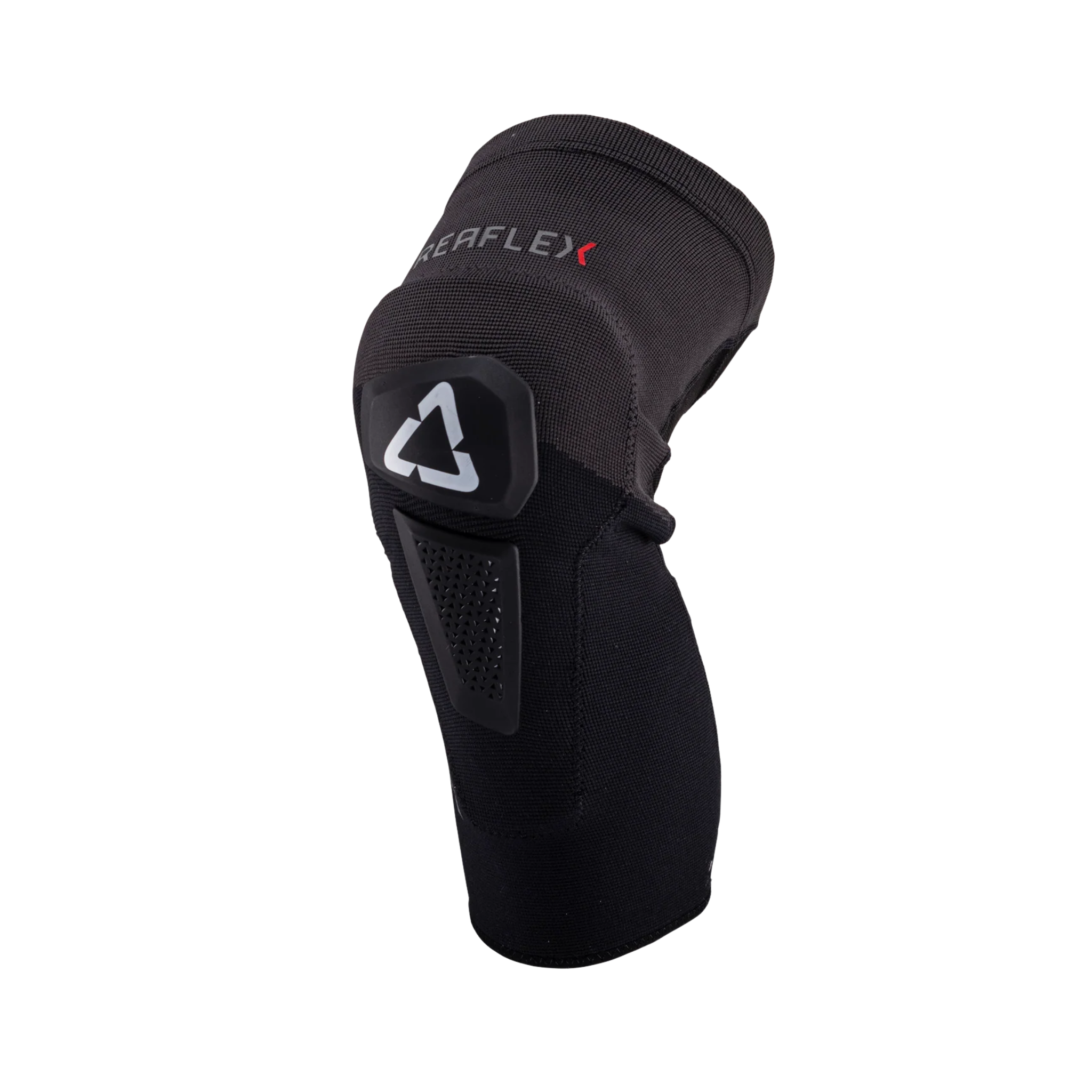 Side profile of Leatt ReaFlex Hybrid Junior Knee Guard showing slim protective design