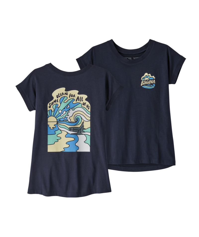 Patagonia Girls' Organic Cotton "Same Ocean" T-Shirt