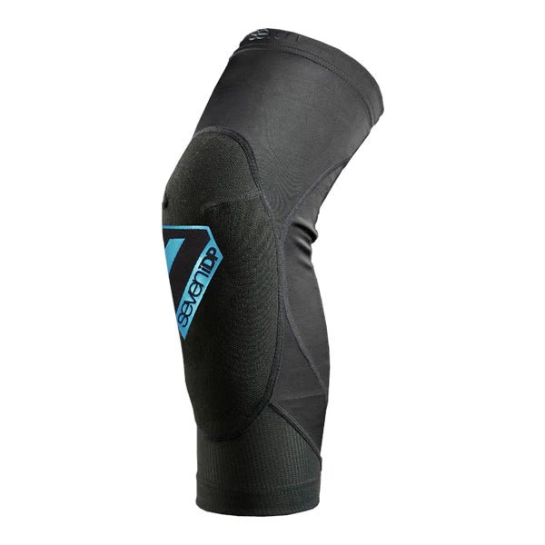 7iDP Youth Transition Knee/Shin Guards - Mountain Kids Outfitters: Black, Front View