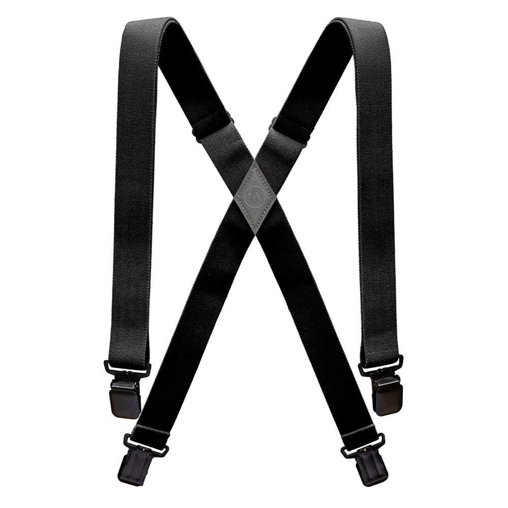 Arcade Jessup Suspenders (Black) - Mountain Kids Outfitters: Black, Front View