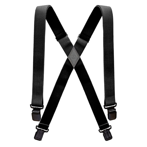 Arcade Jessup Suspenders (Black) - Mountain Kids Outfitters: Black, Front View