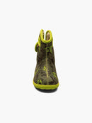 Baby BOGS II Waterproof Boots 2022 - Mountain Kids Outfitters - Dino Dark Green Multi Color - White Background front view