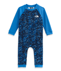 Baby Waffle Base Layer One Piece - Mountain Kids Outfitters: TNF Blue Bird Cameo print, Front View