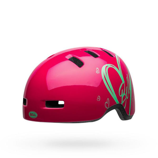 Bell Lil' Ripper Helmet - Mountain Kids Outfitters: Adore Gloss Pink, Front View