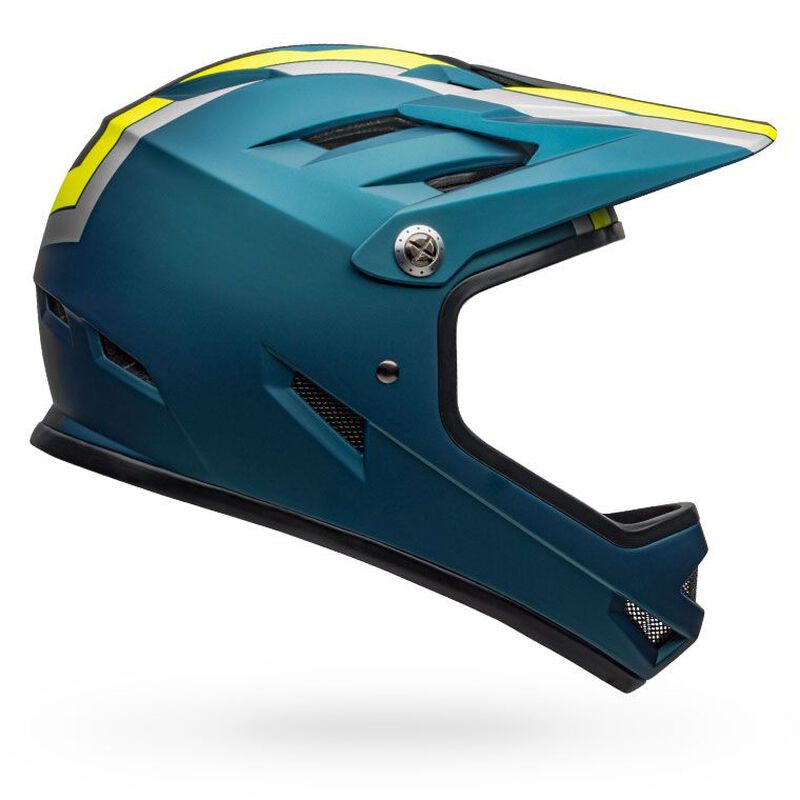 Bell Sanction Full Face Helmet 2021 - Mountain Kids Outfitters: Matte Blue/HiVz