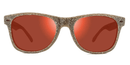 Biosunnies Kids Classic Coffee Grind Sunglasses - Mountain Kids Outfitters: Red Mirror Lens, Front View