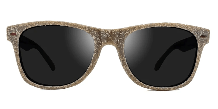 Biosunnies Kids Classic Coffee Grind Sunglasses - Mountain Kids Outfitters: Grey Lens, Front View