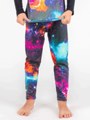 Blackstrap Kids Therma M/W Base Layer Pants 2022 - Mountain Kids Outfitters: Space Galactic, Front View