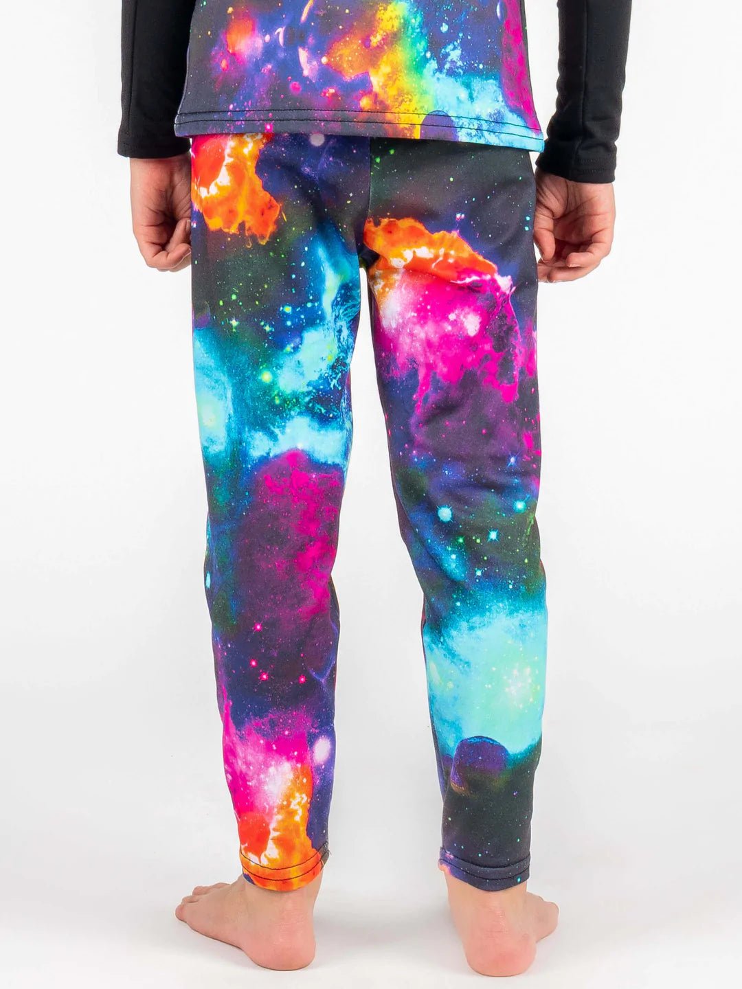 Blackstrap Kids Therma M/W Base Layer Pants 2022 - Mountain Kids Outfitters: Space Galactic, Back View