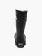  BOGS Plush Waterproof Fur Lined Rain Boots 2022 - Little Textures 2022 - Mountain Kids Outfitters - Black Color - White Background back view