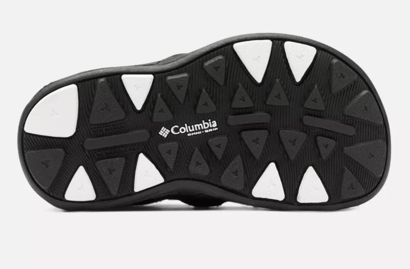 Columbia Children's Little Pine Sandals - Mountain Kids Outfitters: Black Color - White Background sole area