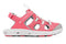 Columbia Youth Little Pine Sandals - Mountain Kids Outfitters: Afterglow/Monument Color - White Background side view