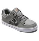 DC Boys' Pure Elastic Shoes - Mountain Kids Outfitters - Grey Camo (GCA) - White Background Front View