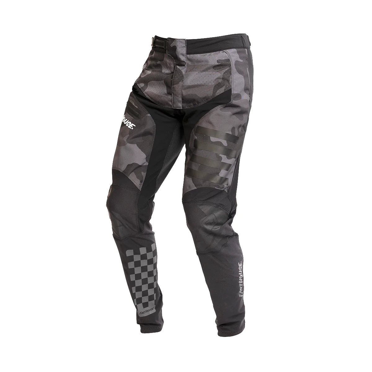 Fasthouse Youth Fastline 2.0 Pants - Mountain Kids Outfitters: Black Camo, Side View