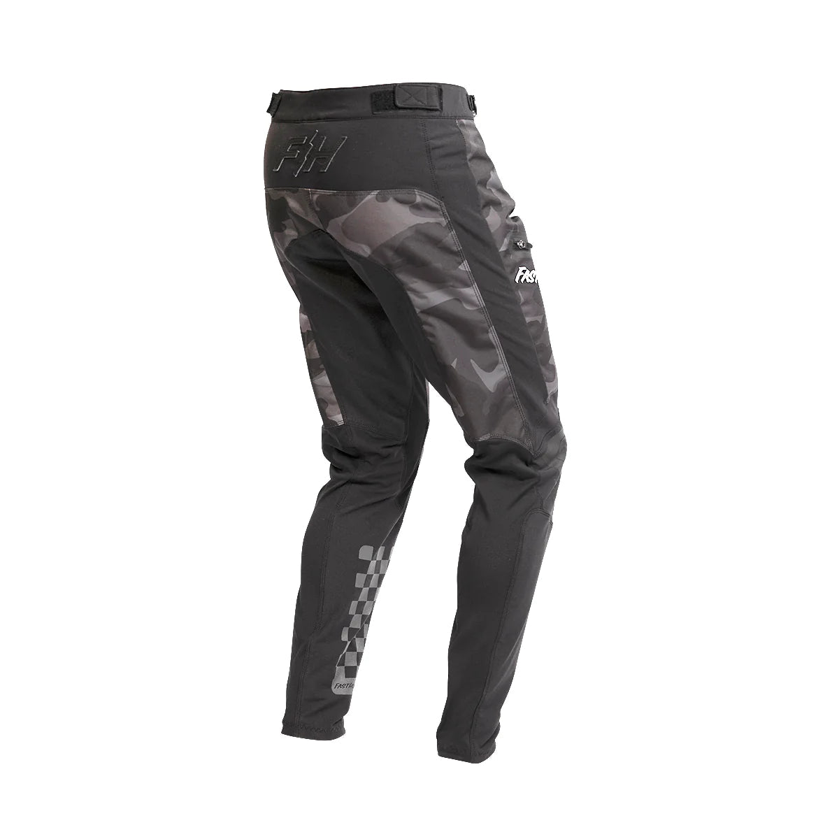 Fasthouse Youth Fastline 2.0 Pants - Mountain Kids Outfitters: Black Camo, Back View