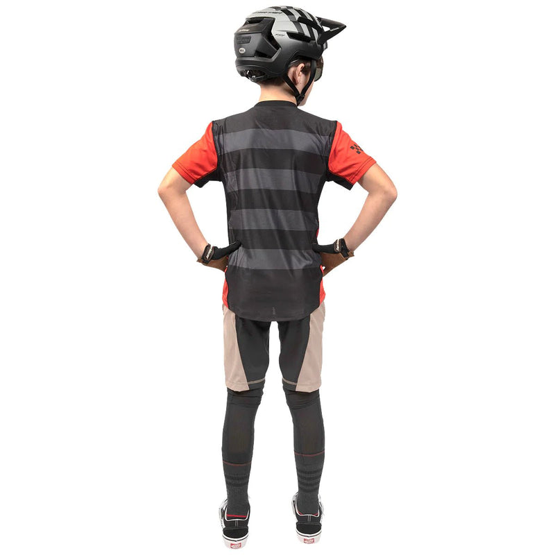 FastHouse Youth Ronin Alloy Short Sleeve Jersey - Mountain Kids Outfitters: Red, Back View
