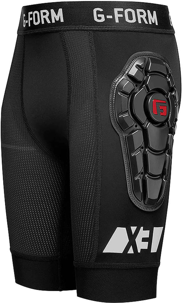 G-Form Youth Pro-X3 Bike Short Liners - Mountain Kids Outfitters: Black, Front View