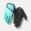 Giro DND Jr II Bike Gloves - Mountain Kids Outfitters: Teal/Pink, Palm and Top View