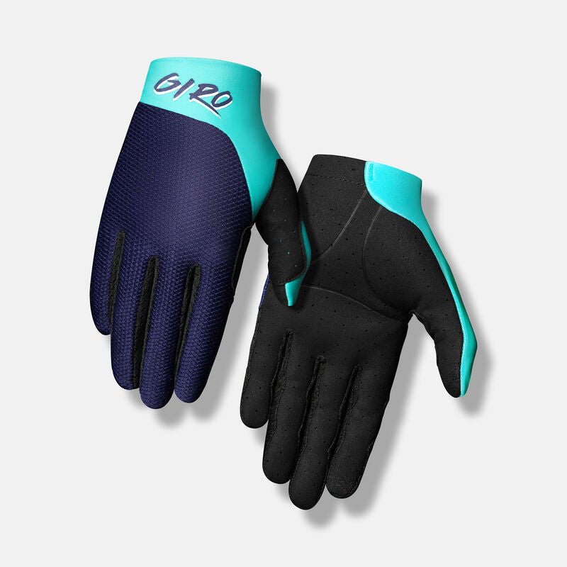Giro Trixter Youth Glove - Mountain Kids Outfitters: Midnight Blue, Palm and Top View