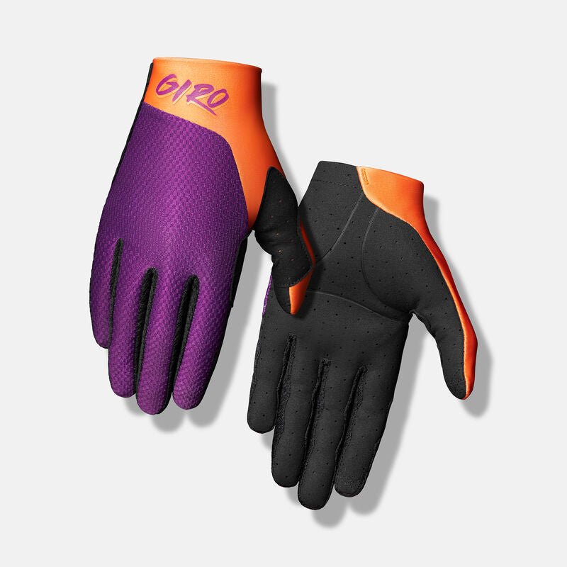 Giro Trixter Youth Glove - Mountain Kids Outfitters: Purple, Palm and Top View