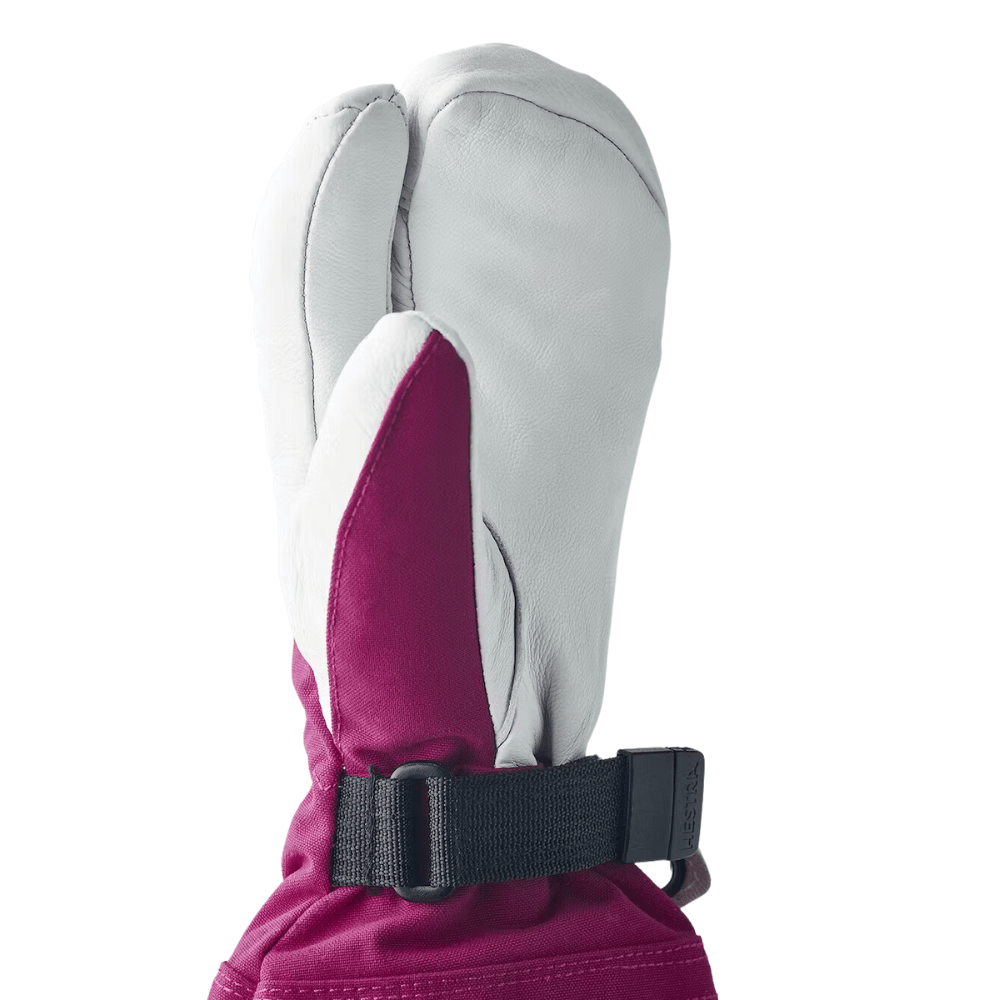 Hestra Army Leather Heli Ski Jr 3 Finger 'Trigger' Mitts - Mountain Kids Outfitters