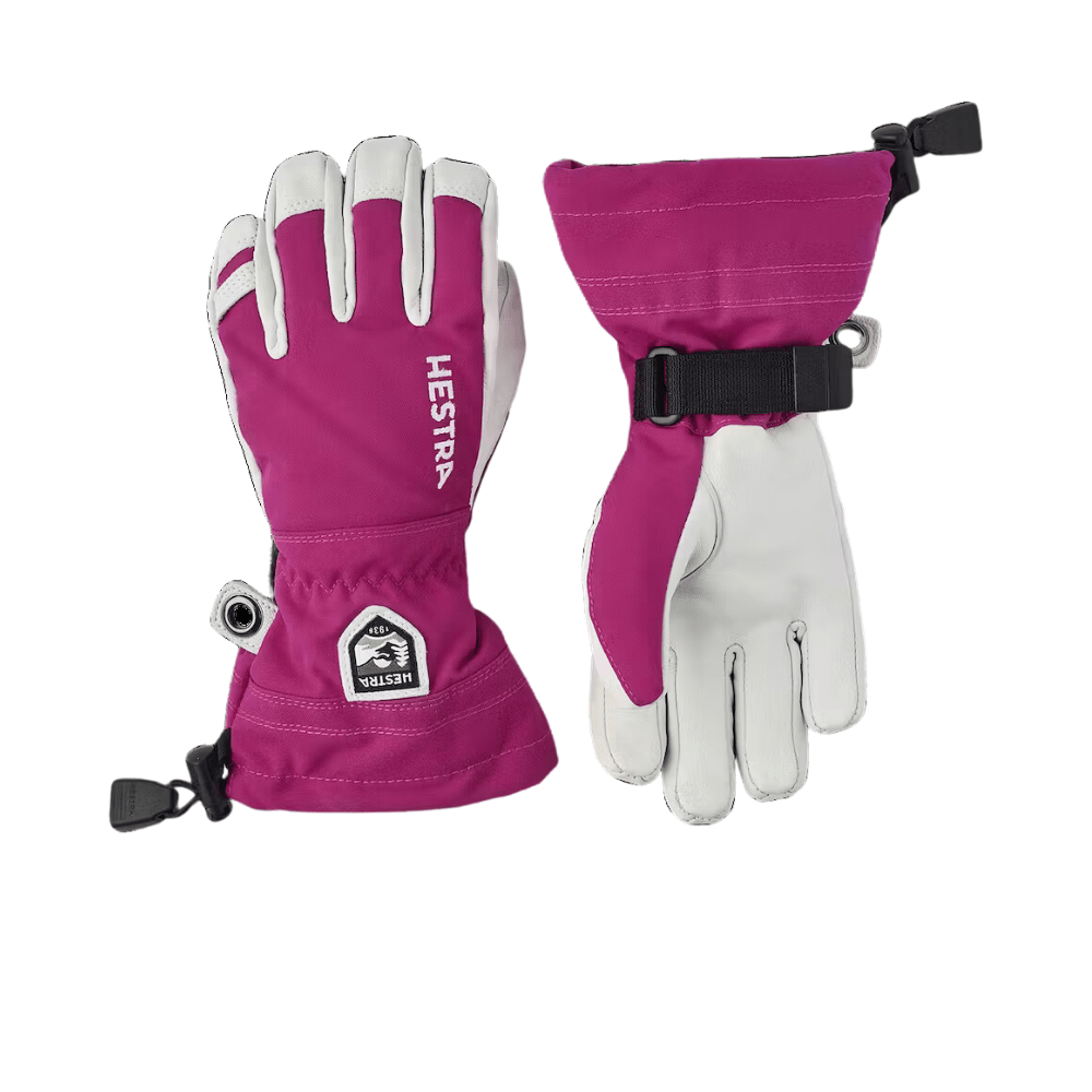 Hestra Army Leather Heli Ski Jr Gloves - Mountain Kids Outfitters