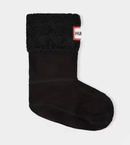 Hunter Kids 6-Stitch Cable Boot Socks - Mountain Kids OutfittersHunter Kids 6-Stitch Cable Boot Socks - Mountain Kids Outfitters: Black Color - White Background side view