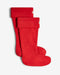 Hunter Kids' Boot Socks - Mountain Kids Outfitters: Military Red Color - White Background side view