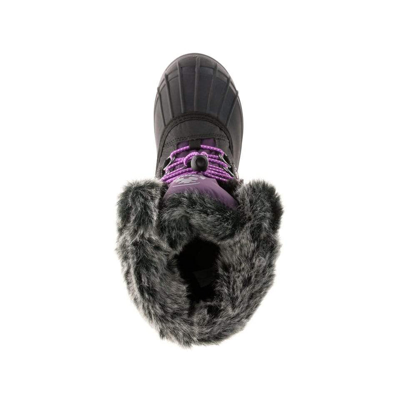 Kamik Frostier Winter Boots - Mountain Kids Outfitters - Purple Color - White Background top view