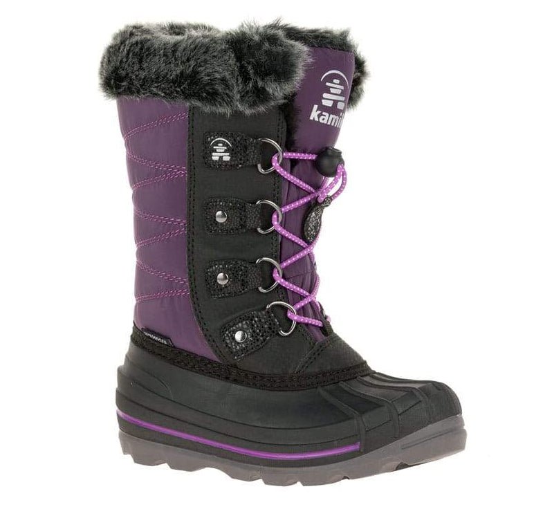 Kamik Frostier Winter Boots - Mountain Kids Outfitters - Purple Color - White Background