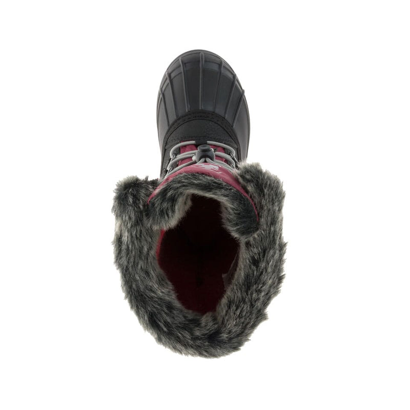 Kamik Frostier Winter Boots - Mountain Kids Outfitters - Burgundy Color - White Background top view