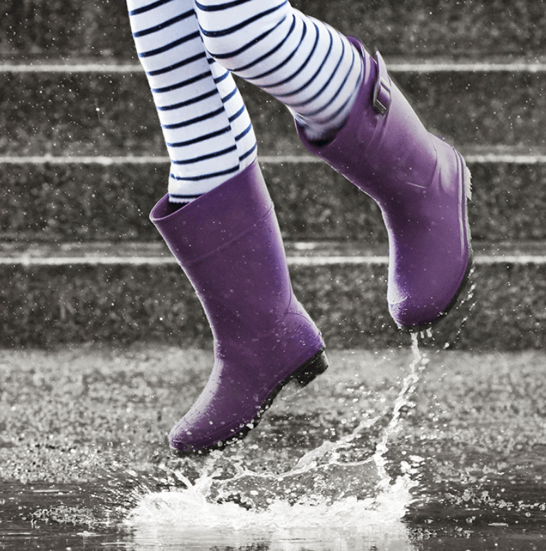 Kamik Raindrops Rain Boots - Mountain Kids Outfitters - Eggplant Color - White Background