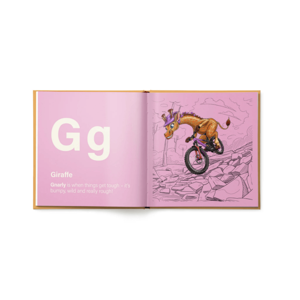 Kids Ride Shotgun "Shred Til Bed" Book – The MTB Animal Alphabet - Mountain Kids Outfitters