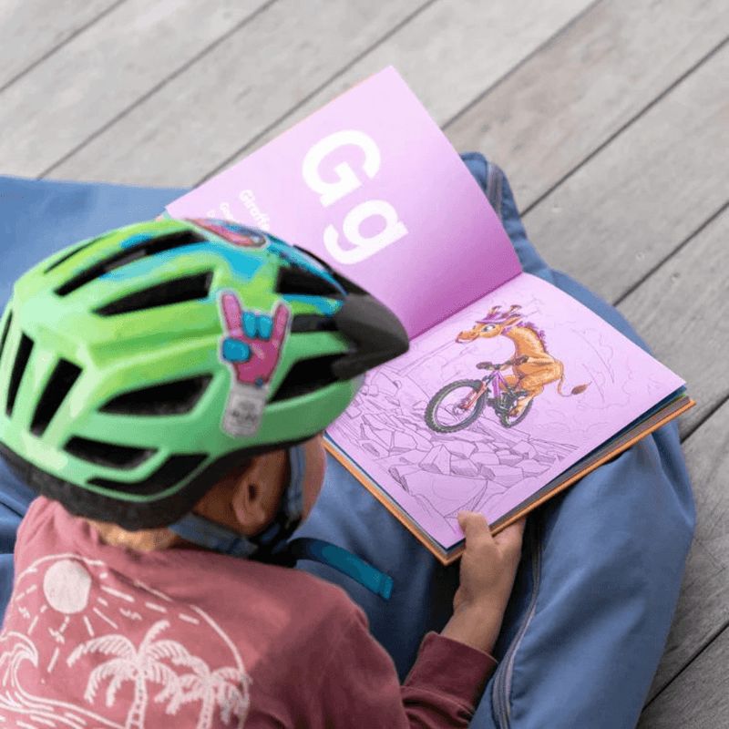Kids Ride Shotgun "Shred Til Bed" Book – The MTB Animal Alphabet - Mountain Kids Outfitters