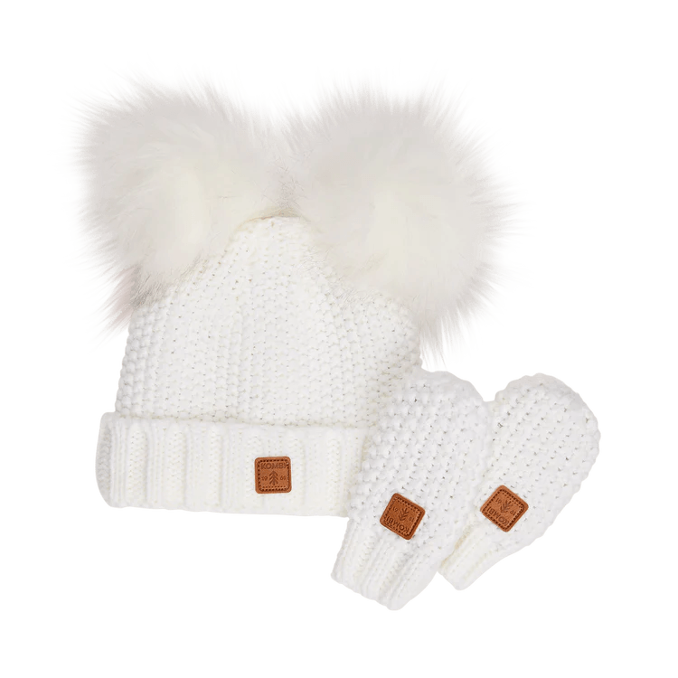 Kombi Adorable Infant Hat Mitt Set Cozy Bundle