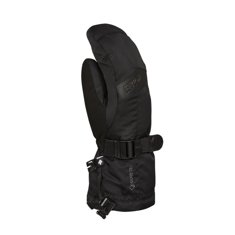 Kombi Zenith Jr Mitts - Mountain Kids Outfitters in Black - Side of the Palm View