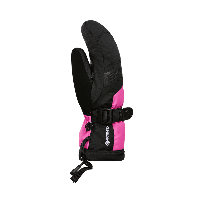 Kombi Zenith Jr Mitts - Mountain Kids Outfitters in Fuchsia Fedora - Side of the Palm View