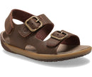 Merrell Bare Steps Toddler Sandals - Mountain Kids Outfitters: Brown Color - White Background side view