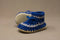 Padraig Knit Slippers (Kids Sizing) - Mountain Kids Outfitters: Denim Stripe Color - side view
