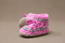 Padraig Knit Slippers (Kids Sizing) - Mountain Kids Outfitters: Pink Stripe Color - side view