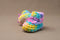 Padraig Knit Slippers (Newborn Sizing) - Mountain Kids Outfitters - Pink Multi Color - Side View