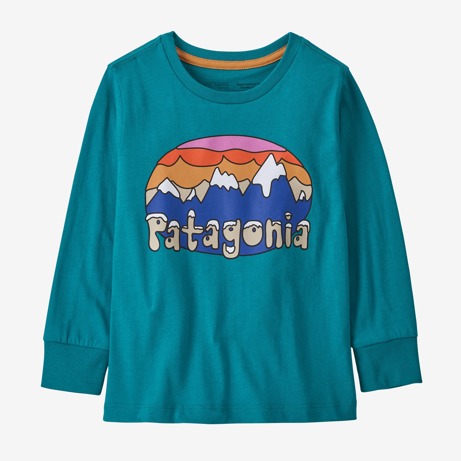 Patagonia Baby L/S Regenerative Organic Certified Cotton Fitz Roy Flur - Mountain Kids Outfitters