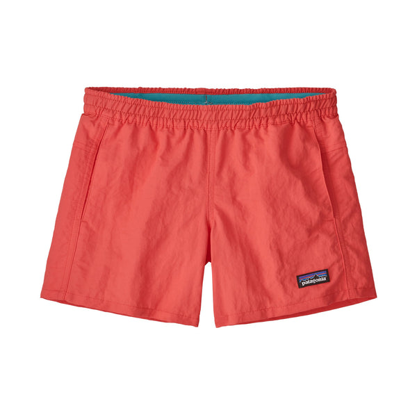 Patagonia Kids Baggies Shorts 4 in. - Unlined: Coral Front View