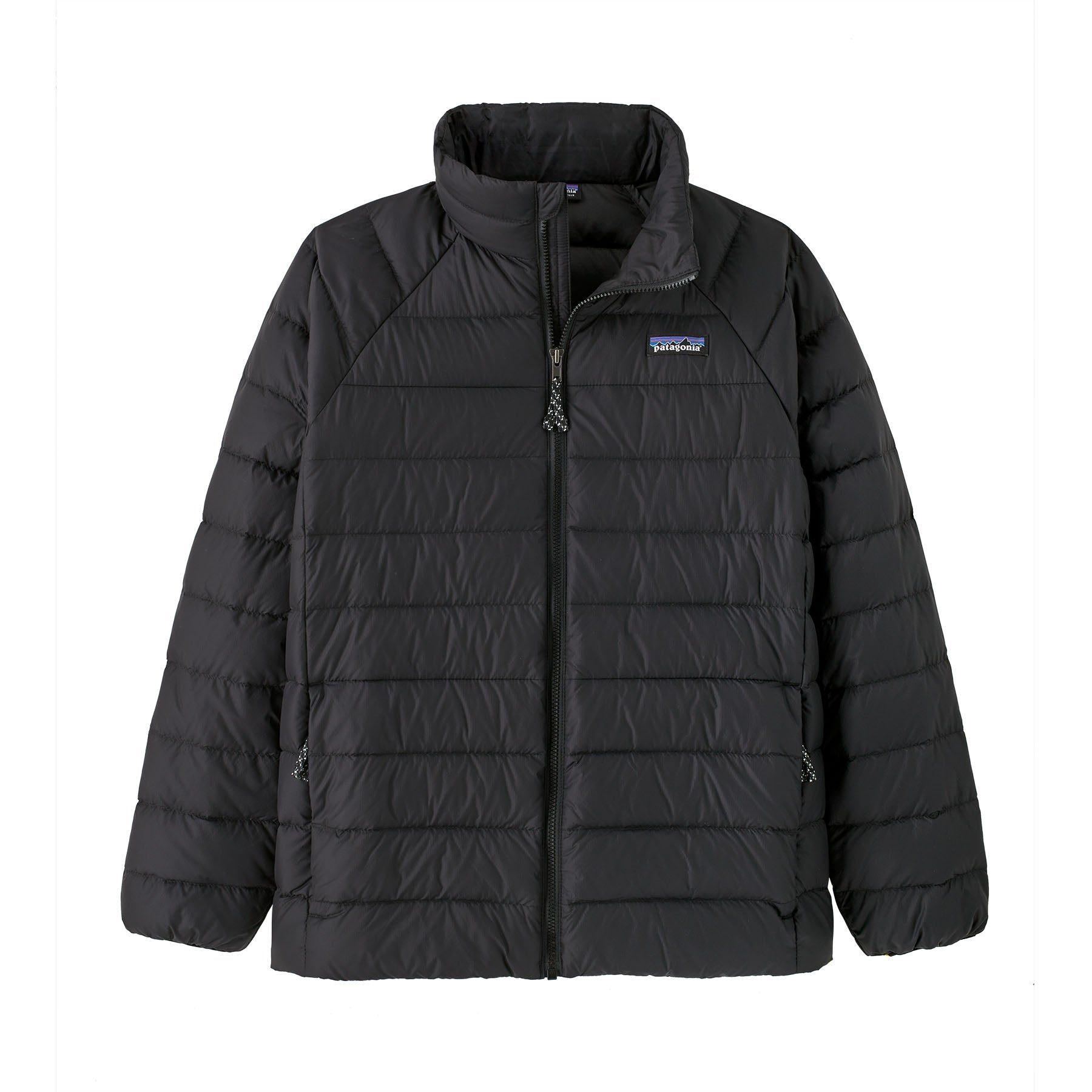 Patagonia Kids Down Sweater: Black Front View