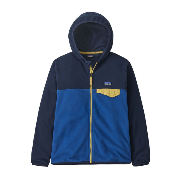 Patagonia Kids Micro D Snap-T Jacket: Superior Blue Front View