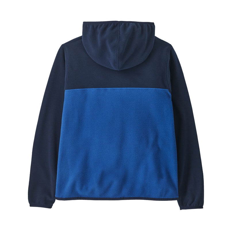 Patagonia Kids Micro D Snap-T Jacket: Superior Blue Back View
