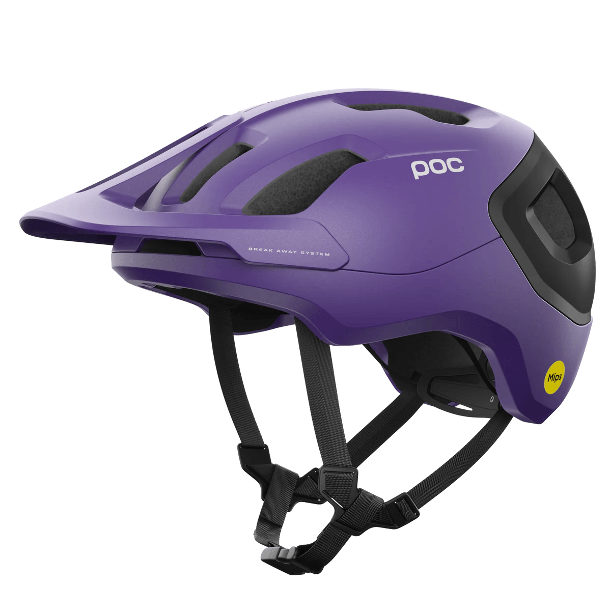 POC Axion Race MIPS Bike Helmet - Mountain Kids Outfitters: Sapphire Purple, Side View